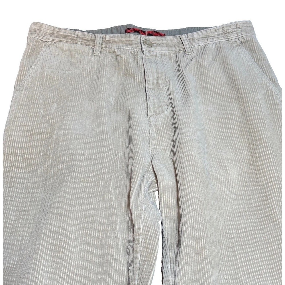 Woolrich Corduroy Pants Mens 35x31 Straight Leg Tan Beige Cotton Wide Wale - Picture 3 of 8